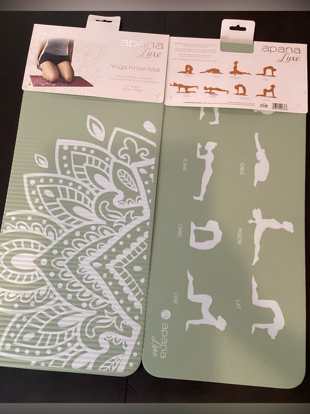 Apana Luxe Yoga Knee Mat Bundle of 2